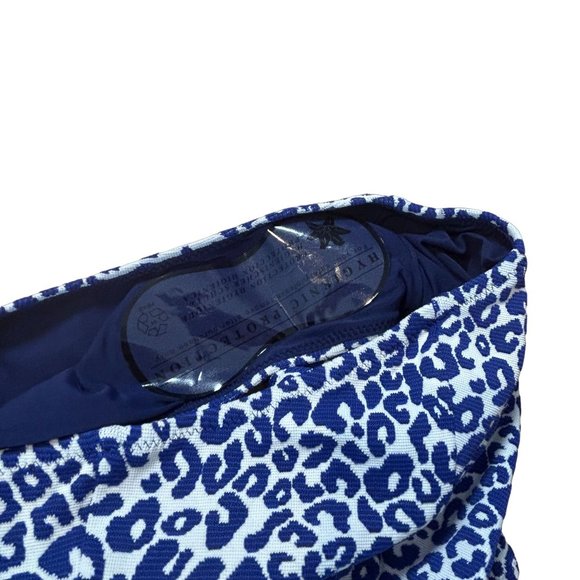 NWT Lemlem Navy Blue Leopard Halima Triangle String Top & High Waist Bottom - Picture 3 of 5